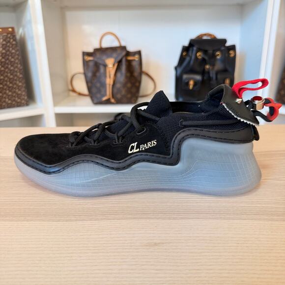Christian Louboutin Arpoador Black Leather Drawstring Low Top Size 42.5/ Size 9 main image 6